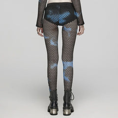 Gothamite Fishnet Stockings (Blue) - PunkRave