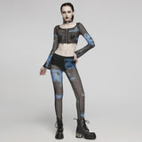 Gothamite Fishnet Stockings (Blue) - PunkRave