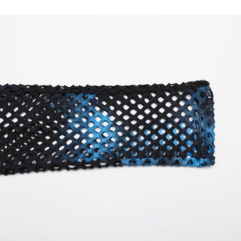 Gothamite Fishnet Stockings (Blue) - PunkRave
