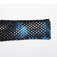 Gothamite Fishnet Stockings (Blue) - PunkRave