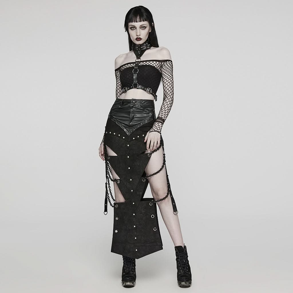 Macabre Majesty PU Harness - PunkRave