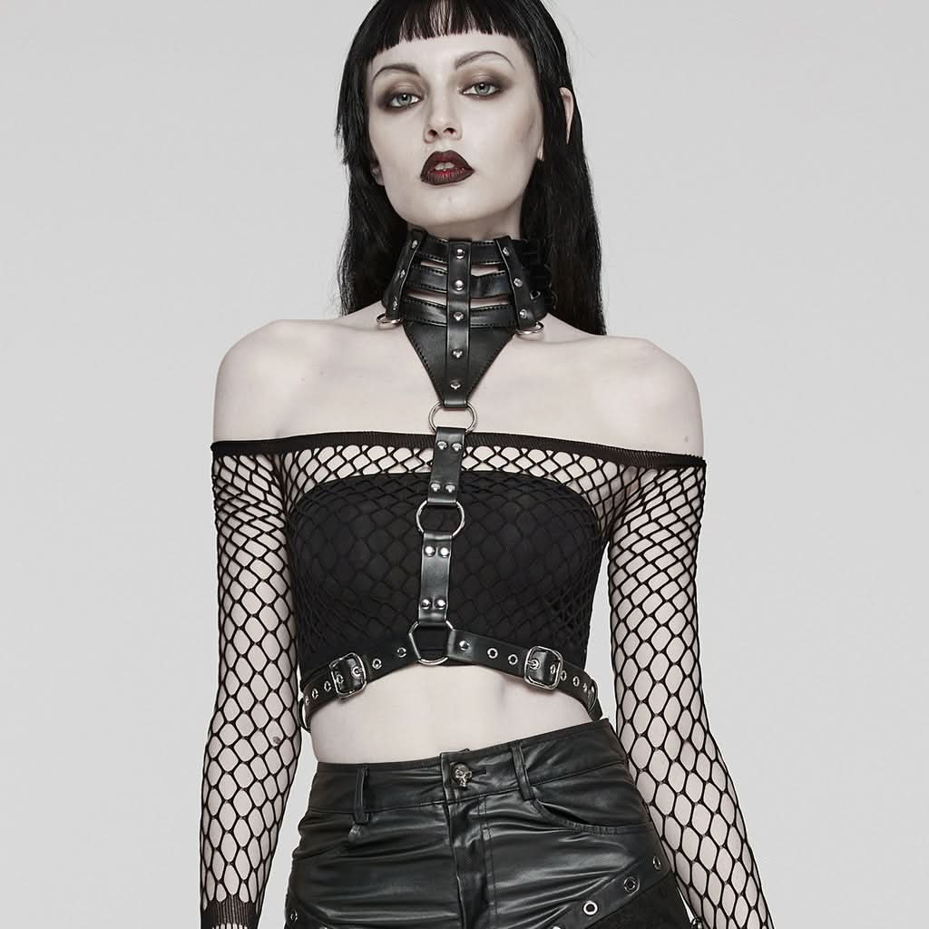 Macabre Majesty PU Harness - PunkRave