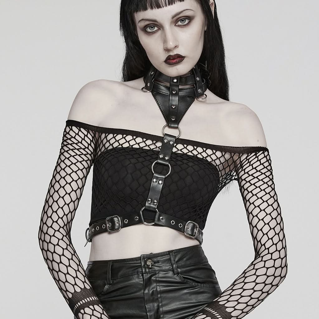 Macabre Majesty PU Harness - PunkRave