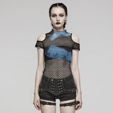 Phoenix Mesh Crop Top (Neptune's Trident) - PunkRave