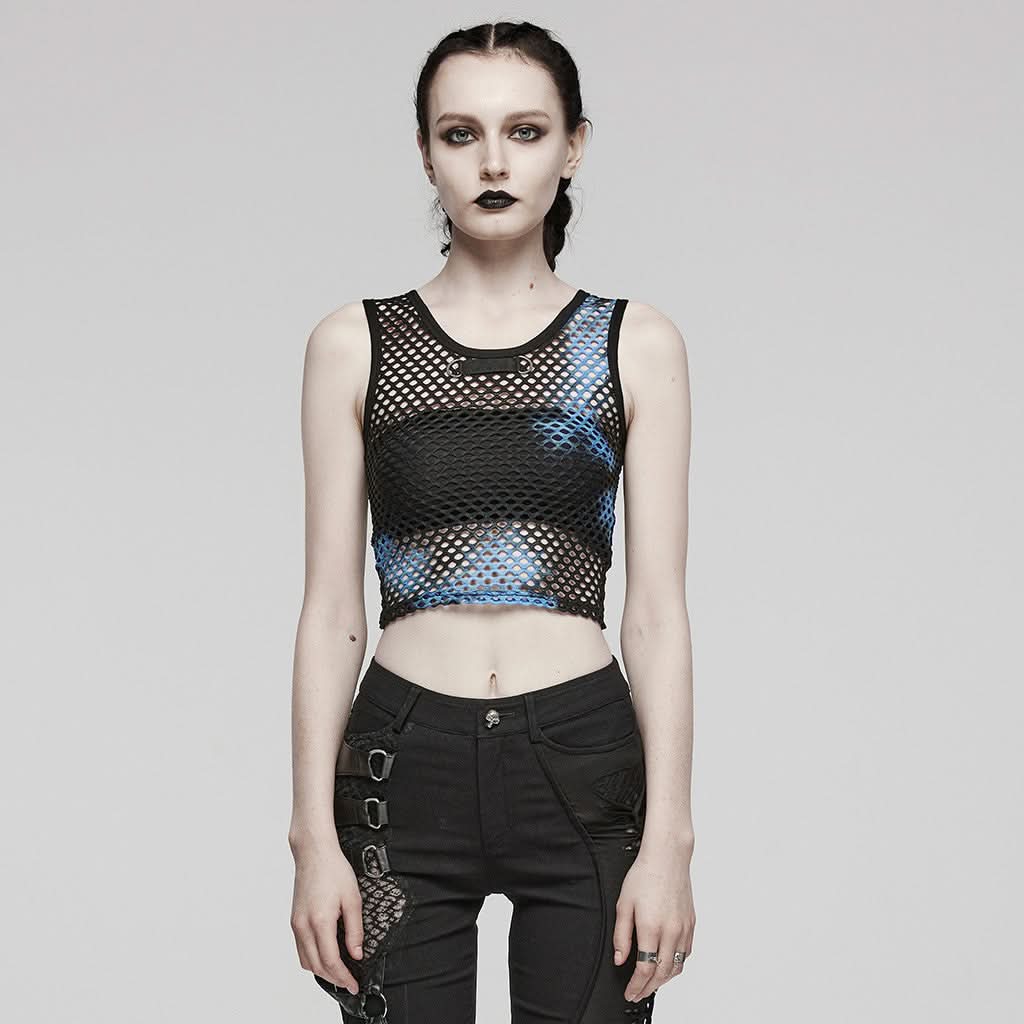 Nexus Mesh Tank Top (Pacific) - PunkRave