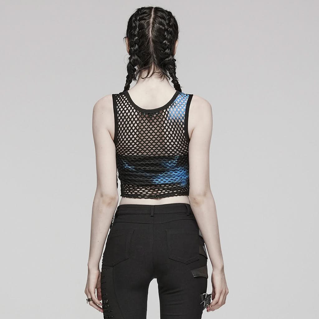 Nexus Mesh Tank Top (Pacific) - PunkRave