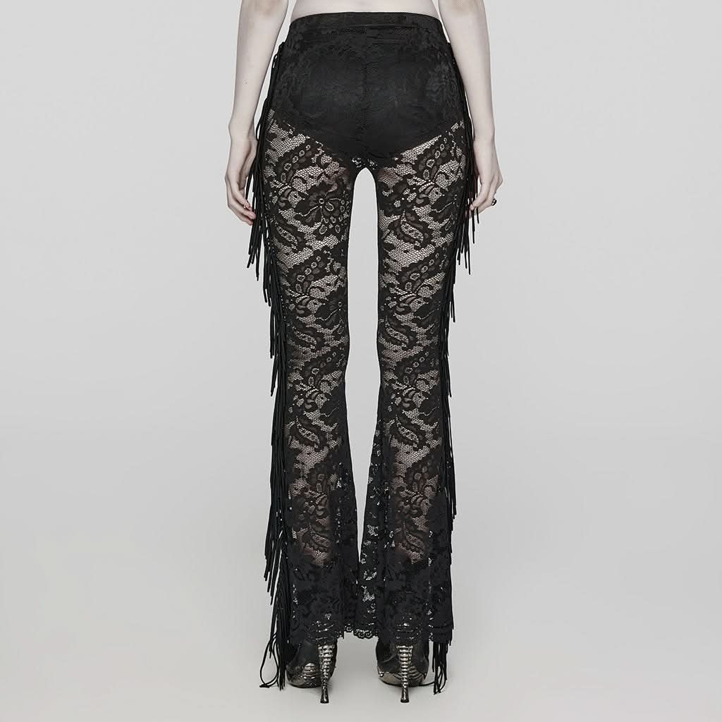 Dorian Flared Leggings (Plague Doctor) - PunkRave
