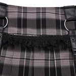 Lunar Plaid Mini Skirt (Petunia) - PunkRave