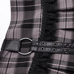 Lunar Plaid Mini Skirt (Petunia) - PunkRave