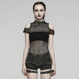 Phoenix Mesh Crop Top (Shadow Essence) - PunkRave