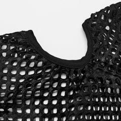 Phoenix Mesh Crop Top (Shadow Essence) - PunkRave