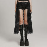 Chroma Tiered Skirt (Dead Eye) - PunkRave