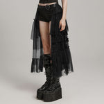 Chroma Tiered Skirt (Dead Eye) - PunkRave
