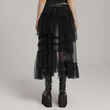 Chroma Tiered Skirt (Dead Eye) - PunkRave