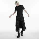 Lilith Men's Gothic Skirt with Chain in Black