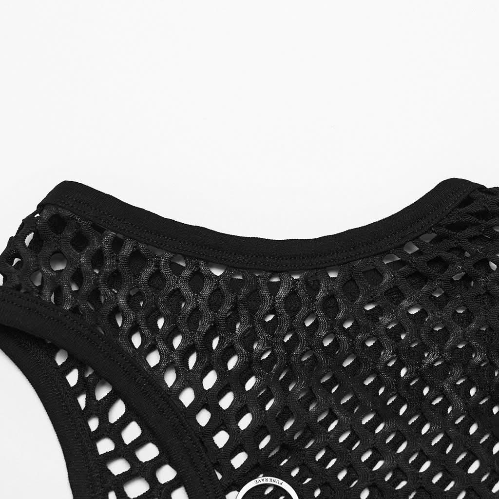 Nexus Mesh Tank Top (Gloom) - PunkRave