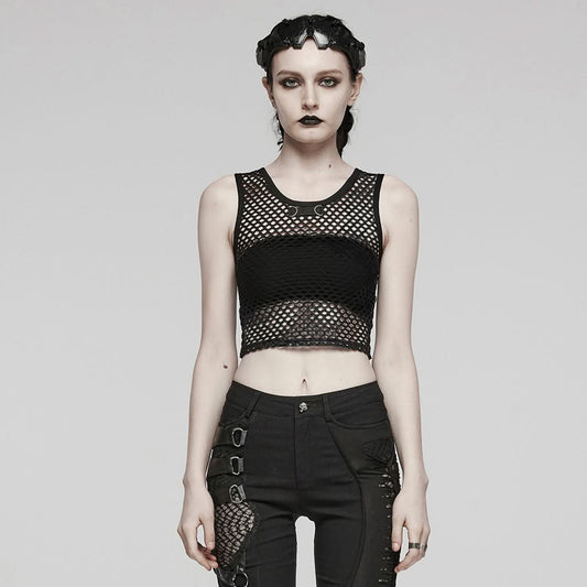 Nexus Mesh Tank Top (Gloom) - PunkRave