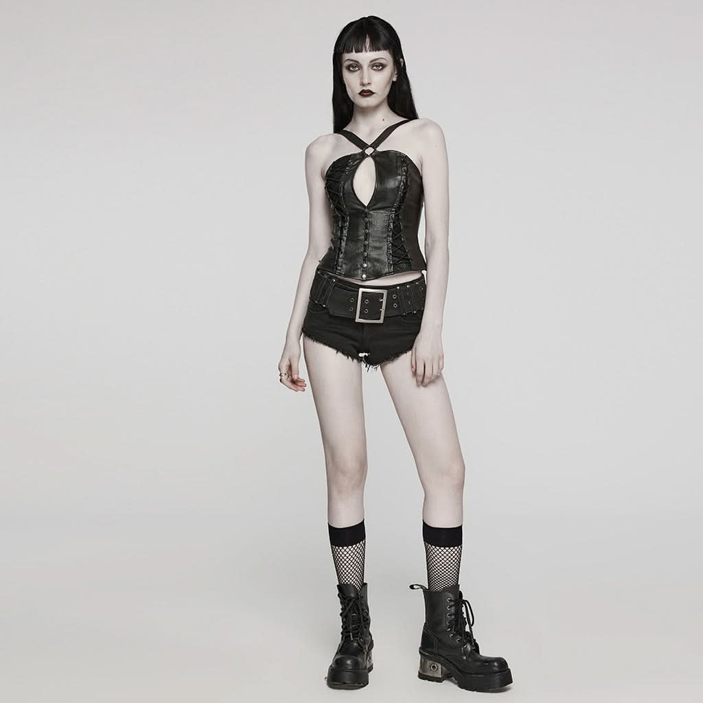 Netherrealm Halterneck Top - PunkRave