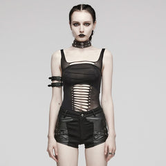 Outlaw Distressed Top - PunkRave