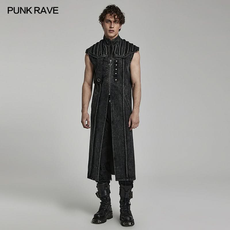 Necropolis Denim Vest - PunkRave
