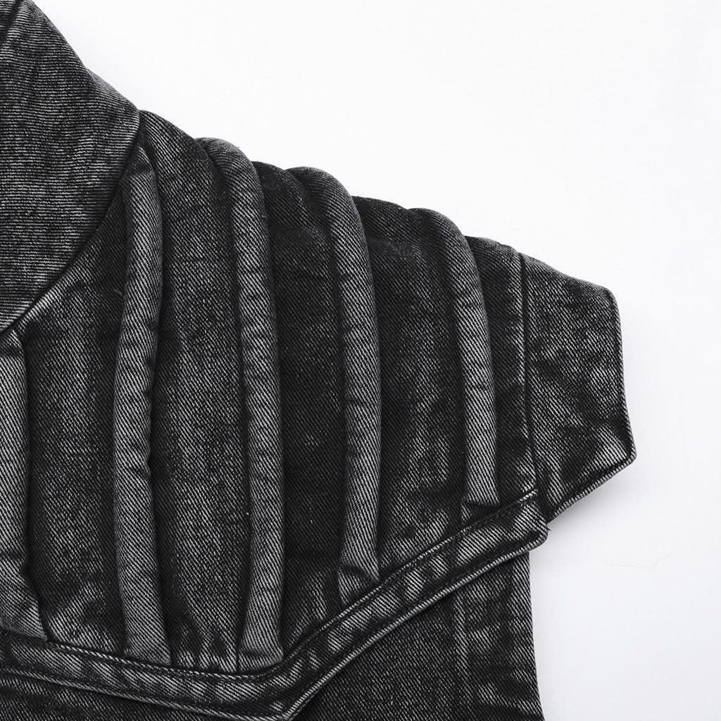 Necropolis Denim Vest - PunkRave
