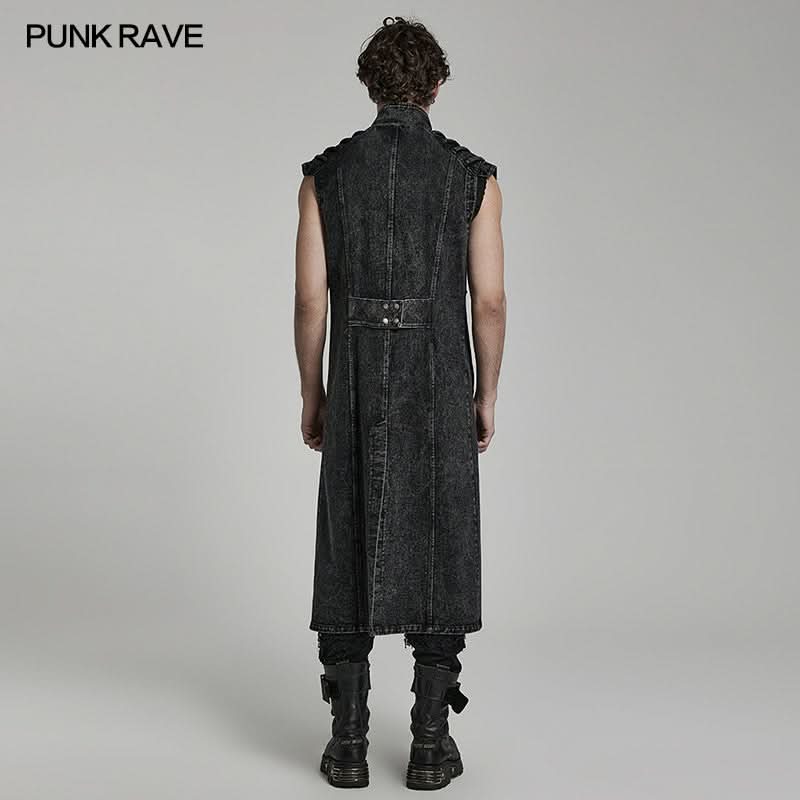 Necropolis Denim Vest - PunkRave