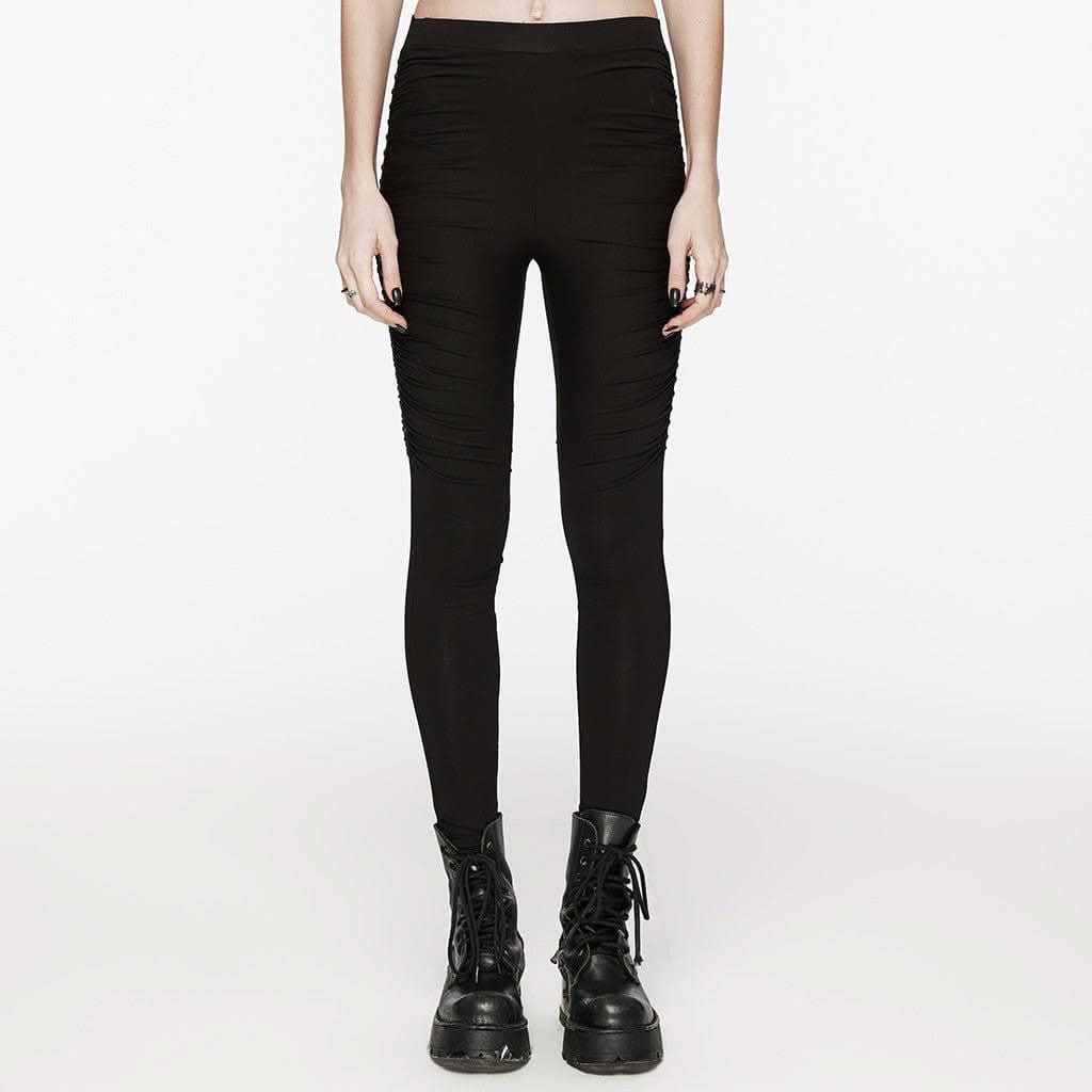 Shadowline Ruched Leggings - PunkRave