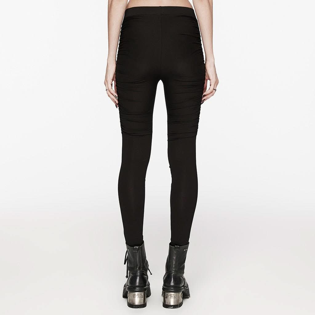 Shadowline Ruched Leggings - PunkRave