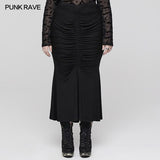 Shadow Elegance Fishtail Skirt - PunkRave