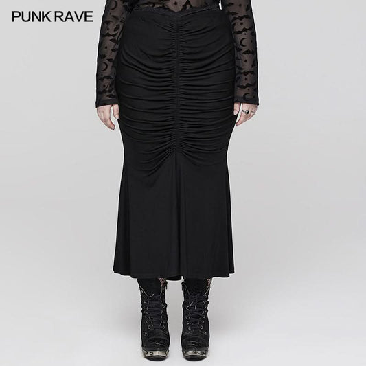 Shadow Elegance Fishtail Skirt - PunkRave