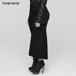 Shadow Elegance Fishtail Skirt - PunkRave