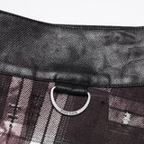 Widow Peak Men's Gothic Overskirt in Plaid