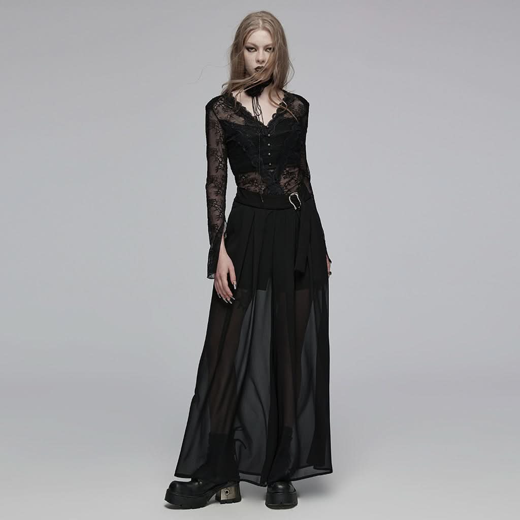 Artisanal Breeze Palazzo Pants - PunkRave