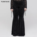 Velvet Shadow Flared Pants - PunkRave