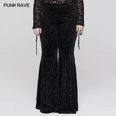 Velvet Shadow Flared Pants - PunkRave