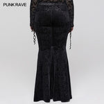 Velvet Shadow Flared Pants - PunkRave