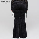 Velvet Shadow Flared Pants - PunkRave