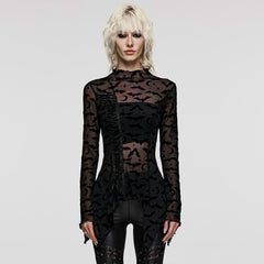 Darkwing Mesh Turtleneck - PunkRave