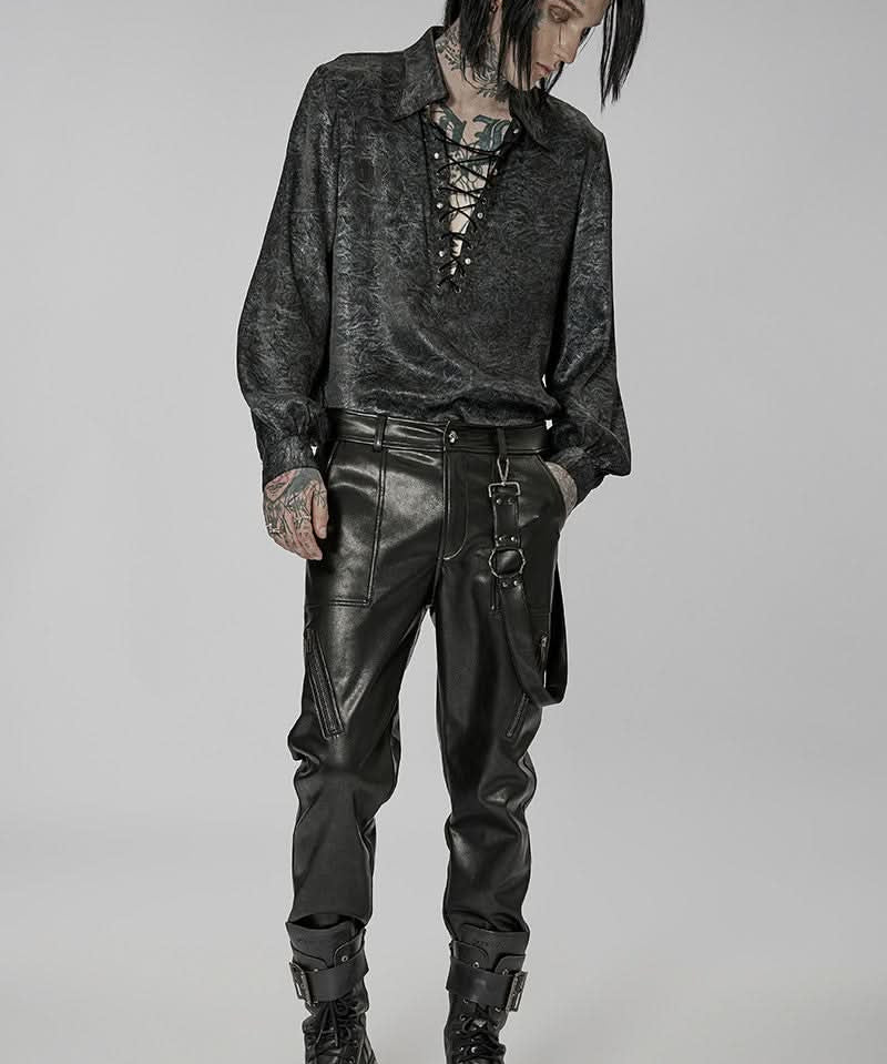 Urban Rebel PU Leather Pants - PunkRave