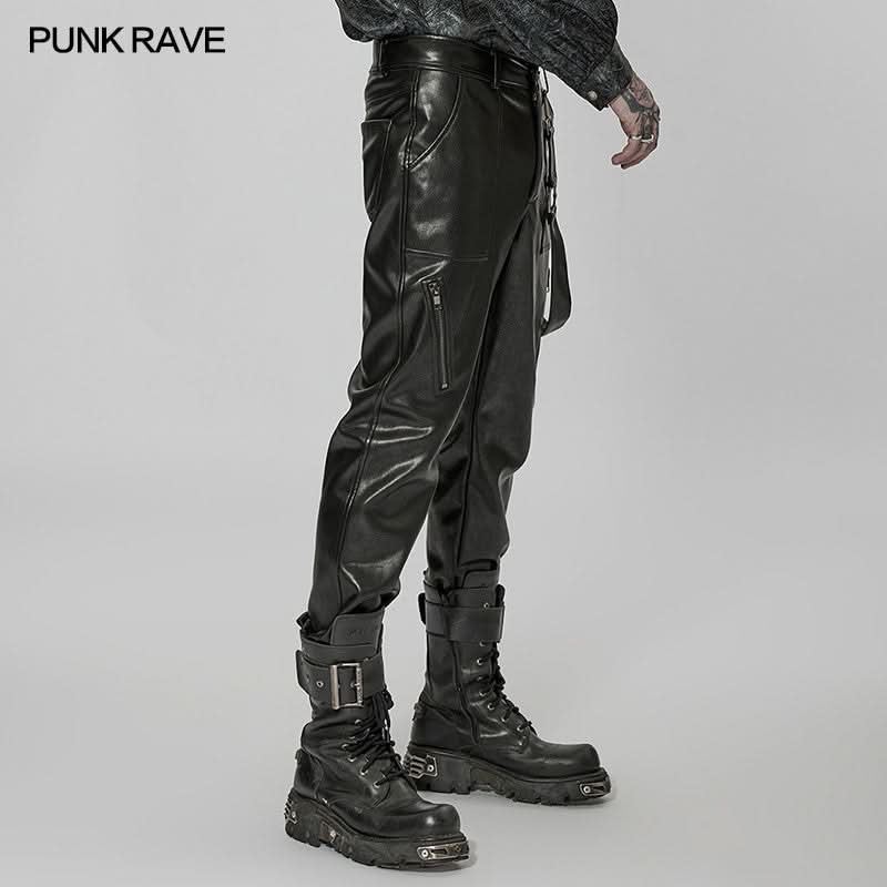 Urban Rebel PU Leather Pants - PunkRave