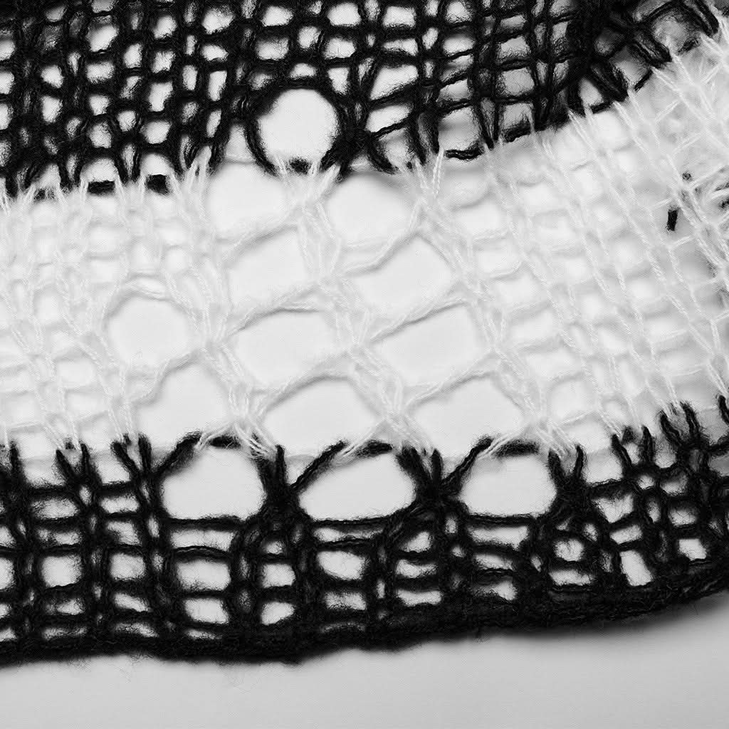 Killing Eve Distressed Sweater (White) - PunkRave