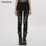 Eclipse Edge Hollow-out Pants - PunkRave