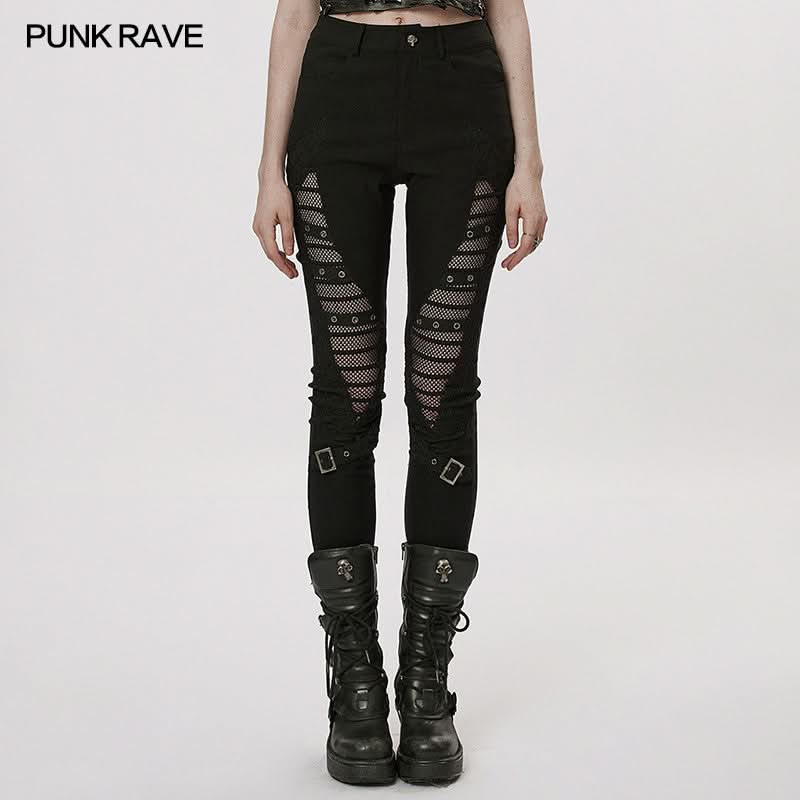 Eclipse Edge Hollow-out Pants - PunkRave