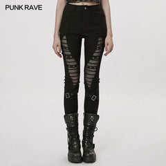 Eclipse Edge Hollow-out Pants - PunkRave