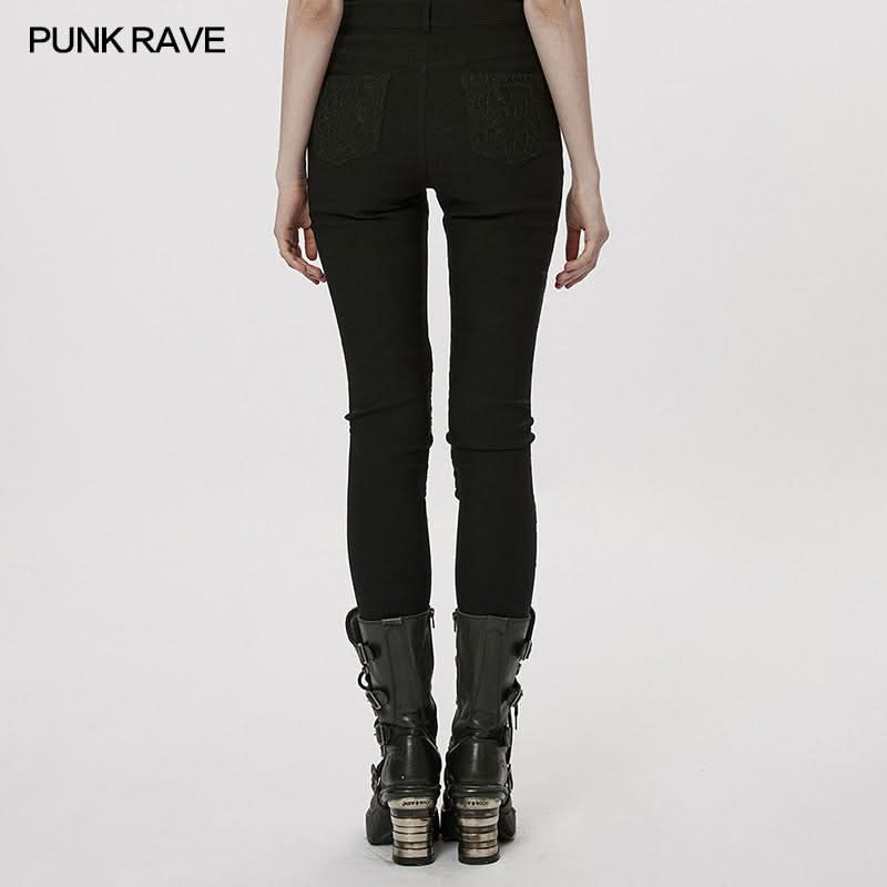Eclipse Edge Hollow-out Pants - PunkRave