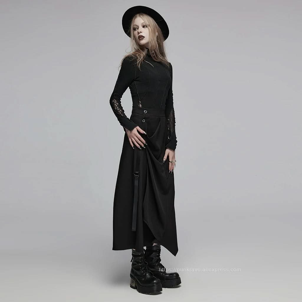 Grunge Garb Maxi Skirt - PunkRave