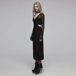 Ephemeral Echo - Slit Dress - PunkRave