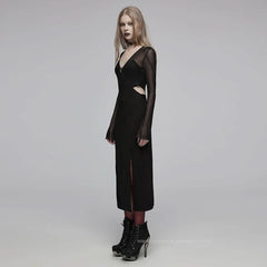 Ephemeral Echo - Slit Dress - PunkRave