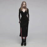 Ephemeral Echo - Slit Dress - PunkRave
