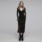 Ephemeral Echo - Slit Dress - PunkRave